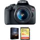 Canon EOS Rebel T7 DSLR Camera with 18-55mm Lens and Accessory Kit